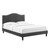 Juniper Channel Tufted Performance Velvet Queen Platform Bed MOD-6741-CHA