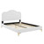 Portia Performance Velvet Queen Platform Bed MOD-6709-WHI