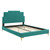 Lindsey Performance Velvet Queen Platform Bed MOD-6703-TEA