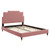 Lindsey Performance Velvet Queen Platform Bed MOD-6704-DUS