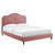 Portia Performance Velvet Queen Platform Bed MOD-6710-DUS