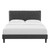 Phillipa Performance Velvet Queen Platform Bed MOD-6708-CHA