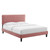 Phillipa Performance Velvet Queen Platform Bed MOD-6708-DUS