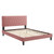 Phillipa Performance Velvet Queen Platform Bed MOD-6708-DUS