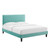 Phillipa Performance Velvet Queen Platform Bed MOD-6708-MIN