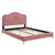 Portia Performance Velvet Queen Platform Bed MOD-6709-DUS