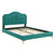 Portia Performance Velvet Queen Platform Bed MOD-6709-TEA