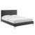 Phillipa Performance Velvet Queen Platform Bed MOD-6706-CHA