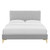 Phillipa Performance Velvet Queen Platform Bed MOD-6706-LGR