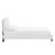 Phillipa Performance Velvet Queen Platform Bed MOD-6707-WHI