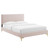 Phillipa Performance Velvet Queen Platform Bed MOD-6706-PNK