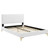 Phillipa Performance Velvet Queen Platform Bed MOD-6706-WHI