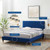 Phillipa Performance Velvet Queen Platform Bed MOD-6707-NAV