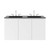 Bryn 48" Wall-Mount Double Sink Bathroom Vanity EEI-5781-WHI-BLK