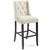 Baronet Tufted Button Upholstered Fabric Bar Stool EEI-3741-BEI