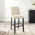 Baronet Tufted Button Upholstered Fabric Bar Stool EEI-3741-BEI