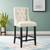 Baronet Tufted Button Upholstered Fabric Counter Stool EEI-3739-BEI