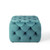 Amour Tufted Button Square Performance Velvet Ottoman EEI-3776-SEA