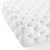 Amour Tufted Button Large Square Faux Leather Ottoman EEI-3773-WHI