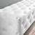 Amour 72" Tufted Button Entryway Faux Leather Bench EEI-3771-WHI