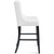 Baronet Tufted Button Faux Leather Bar Stool EEI-3742-WHI