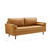 Valour Upholstered Faux Leather Sofa EEI-3765-TAN