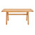 Orlean 57" Outdoor Patio Eucalyptus Wood Dining Table EEI-3699-NAT