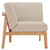 Sedona Outdoor Patio Eucalyptus Wood Sectional Sofa Corner Chair EEI-3680-NAT-TAU