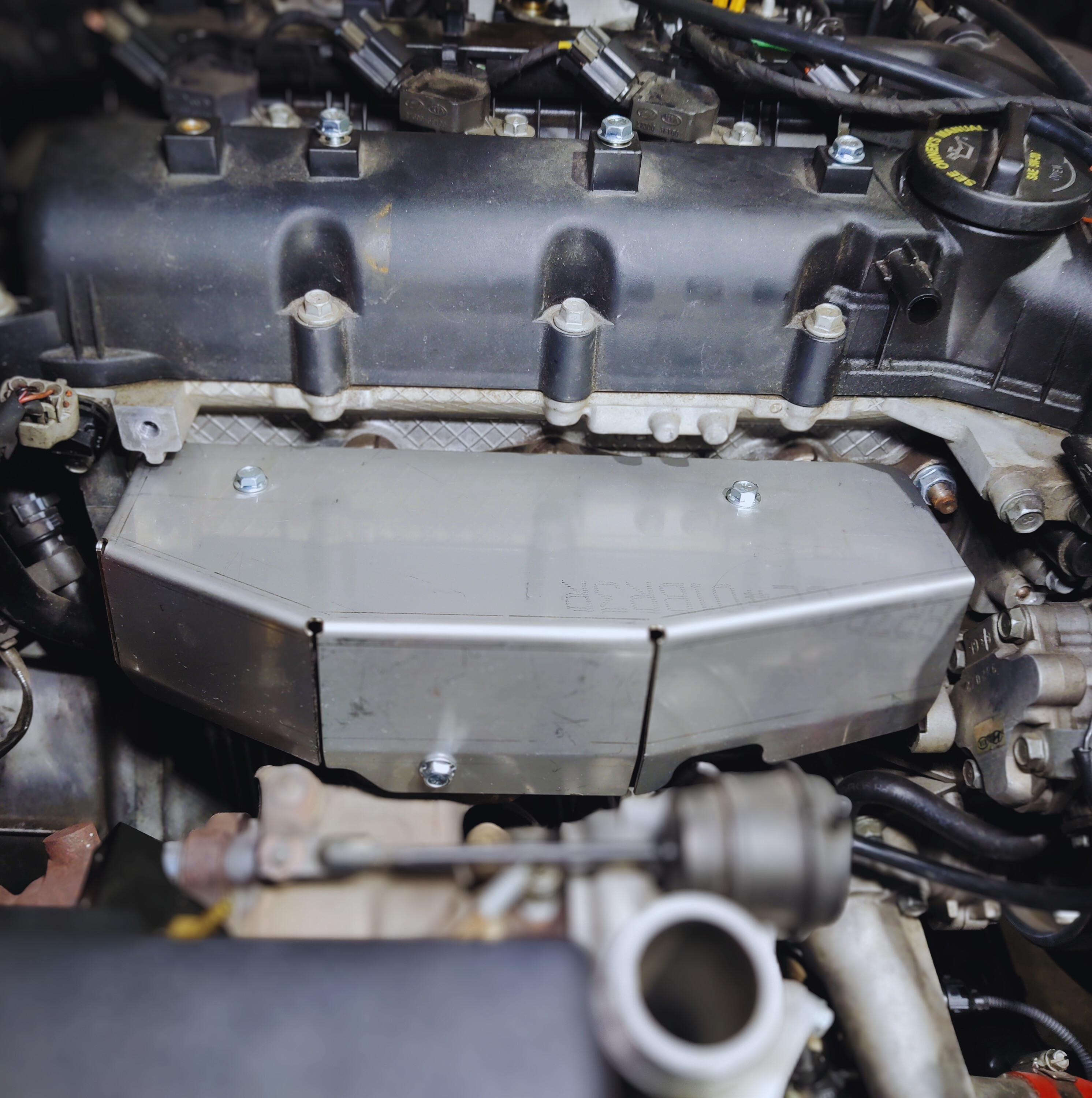 Lazerfab Exhaust Manifold Heat Shield: Genesis Coupe 2.0t