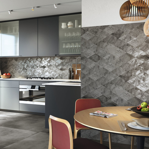 Diamond Shaped Grey Wall Tiles