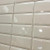 Cream Bevelled Gloss Brick Format Tiles in Liverpool