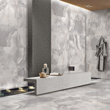 Cloud Grey Polished Porcelain Wall & Floor Tiles in Liverpool