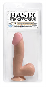 Basix Realistic Dildo with Balls and Suction Cup