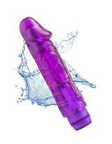 Waterproof Juicy Jewels Plum Pleaser Vibrator - Purple 