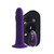 VeDO Diki Rechargeable Silicone Vibrating Dildo with Harness and Remote Control - Purple