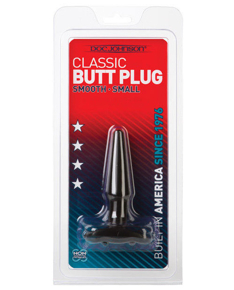 Doc Johnson Classic Butt Plug - Small - Black
