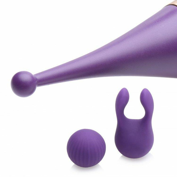 Power Zinger Pro Pulsing G-Spot Pinpoint Vibe w/ Attachments