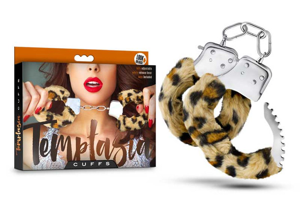 Temptasia Faux Fur Cuffs - Leopard