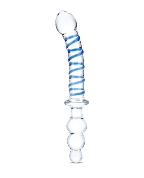 Glas Twisted Dual-Ended Dildo 10in