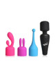 Bang! 10X Mini Wand Set Rechargeable Silicone Vibrator with 3 Attachments 