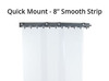 Vinyl Strip, PVC, 8" Wide Curtains, QuickMount Bracket