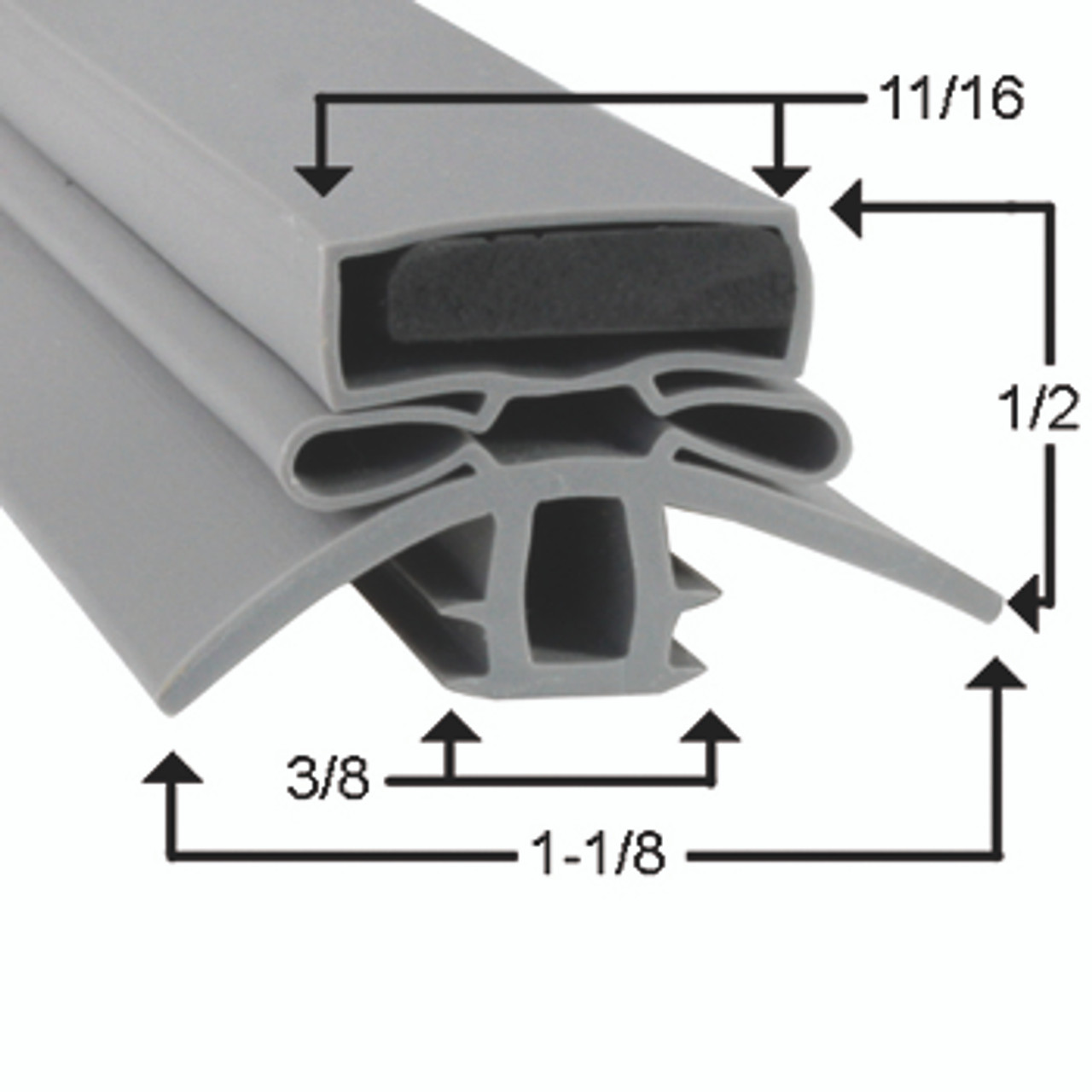 Hobart Door Gasket Profile 273 20 7/16 x 26 5/16 -2