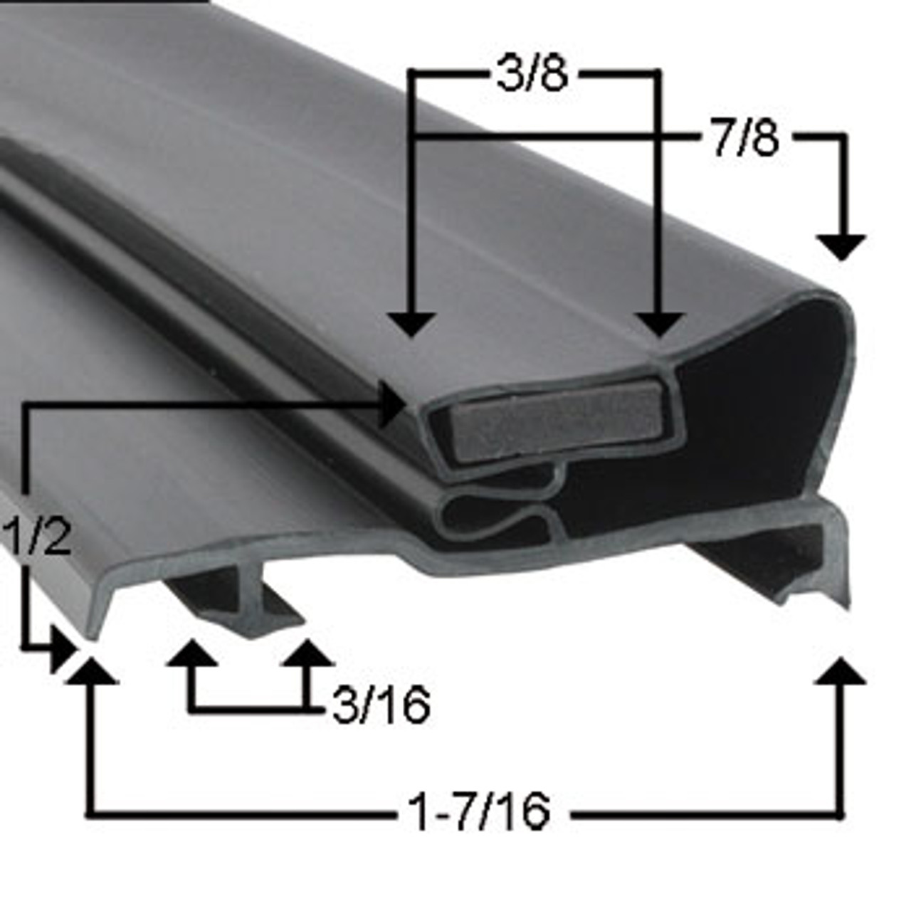 Hobart Door Gasket Profile 290 26 1/4 x 31 -2