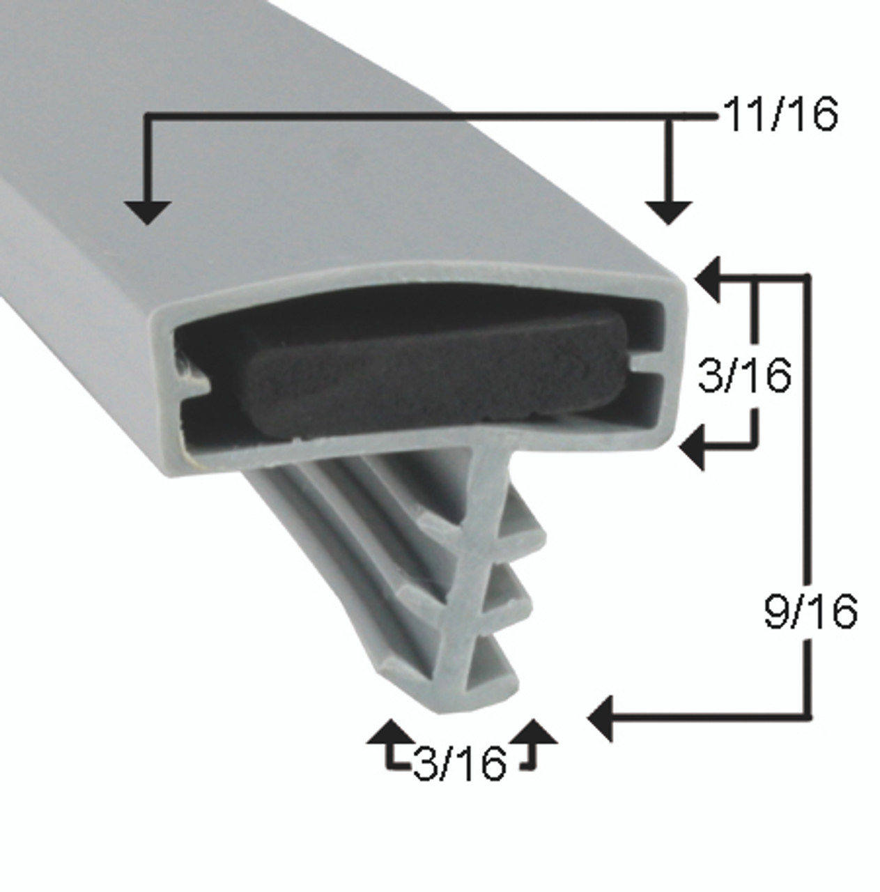 Koolstar door 544 37 1/16 x 84 - 3-sided Part # 37-0063684 -2