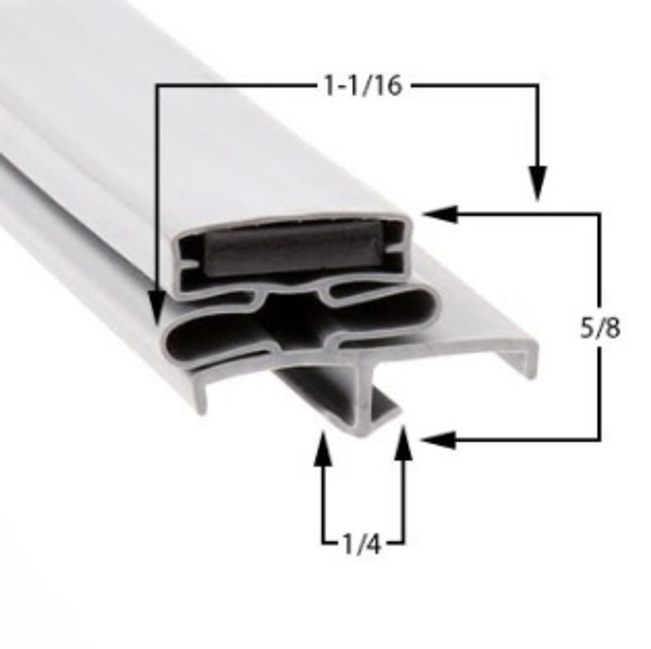 McCall Cooler and Freezer Door Gasket Profile 168 22 7/8 x 27 (Style 9532)_2