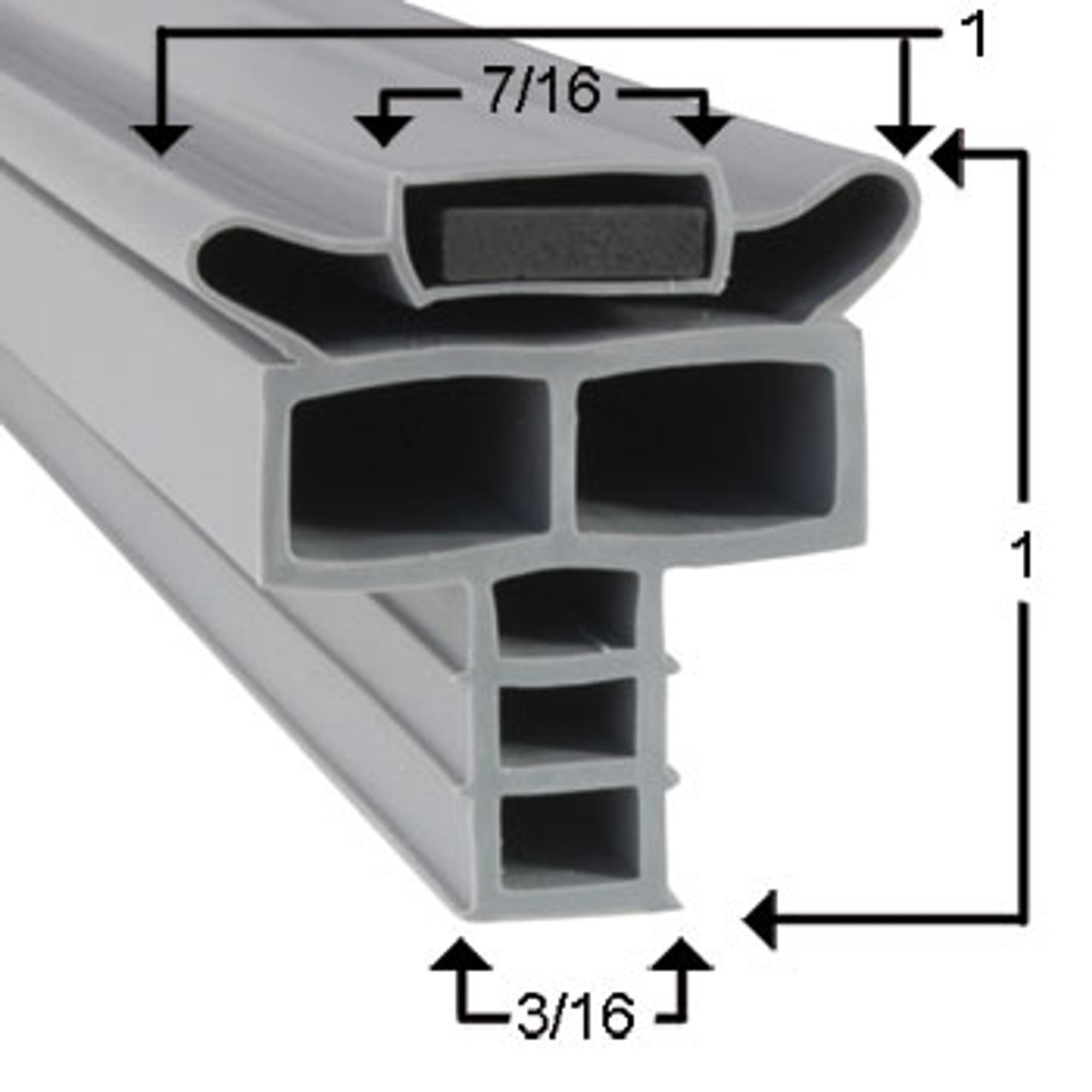 cúbico provocar ilegal Randell Door Gasket Profile 714 13 x 21 3/4 BARefrigeration.com - Food  Service Equipment Parts