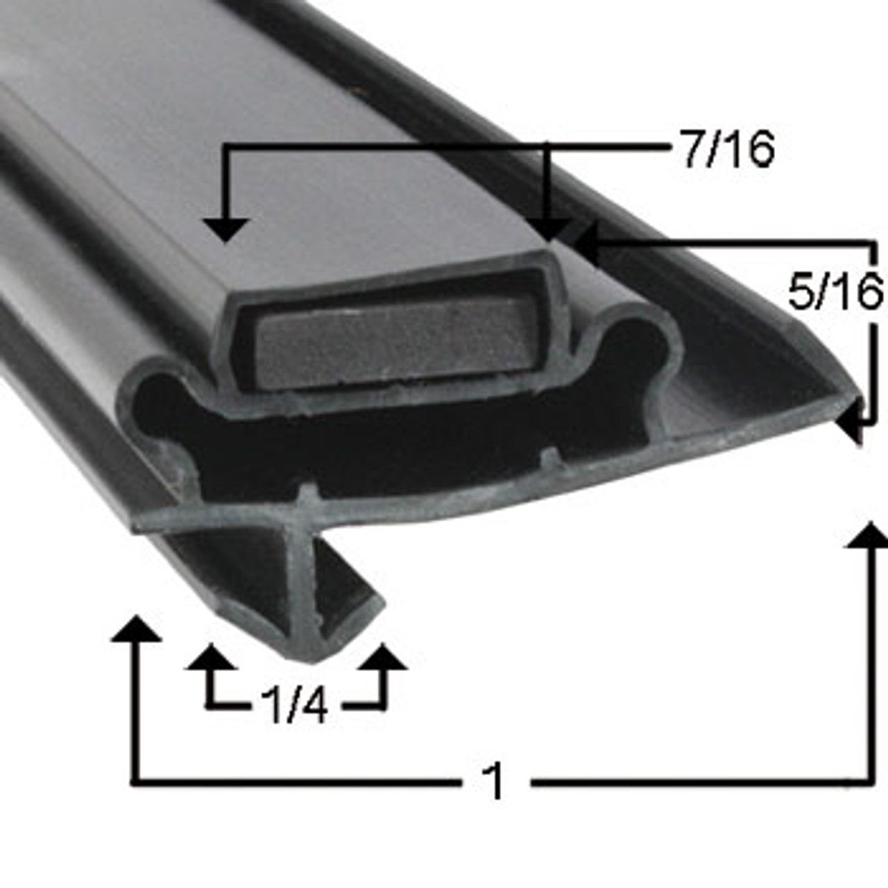 Aftermarket Anthony Door Gasket Profile 365 25 5/16 x 63 15/16