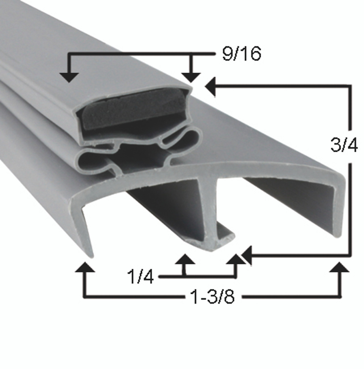 Victory Door Gasket Profile 085 23 3/8 x 57 7/8 -2