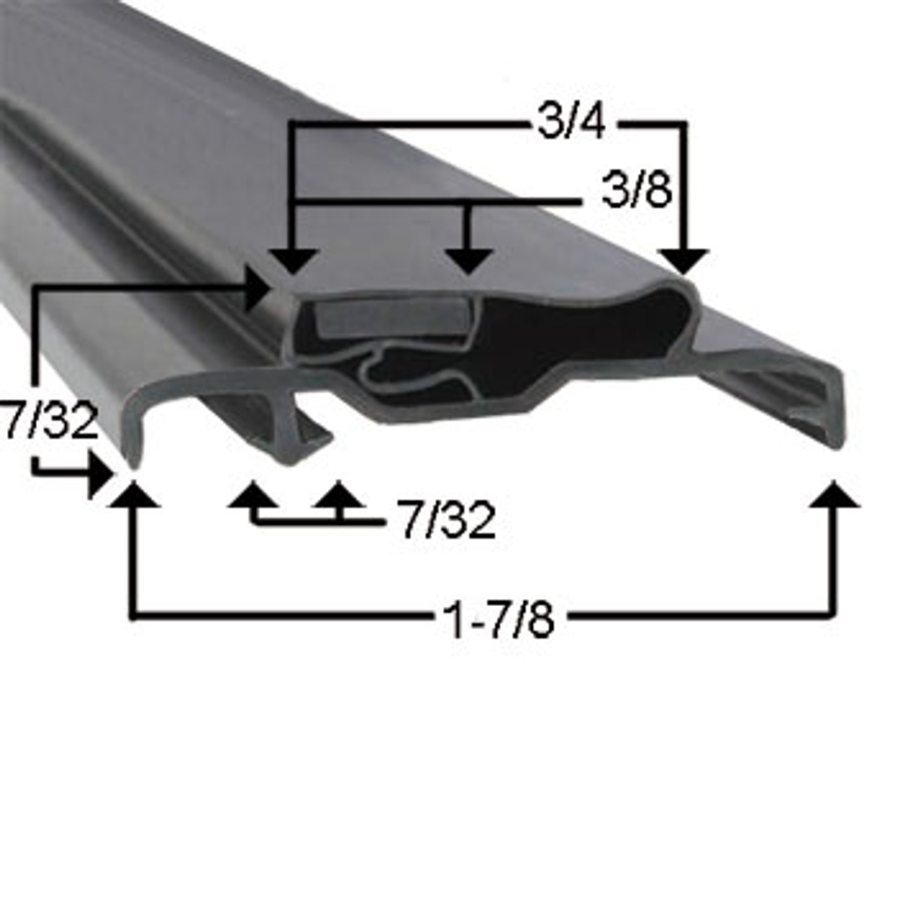 Ardco Door Gasket Profile 385 26 x 72