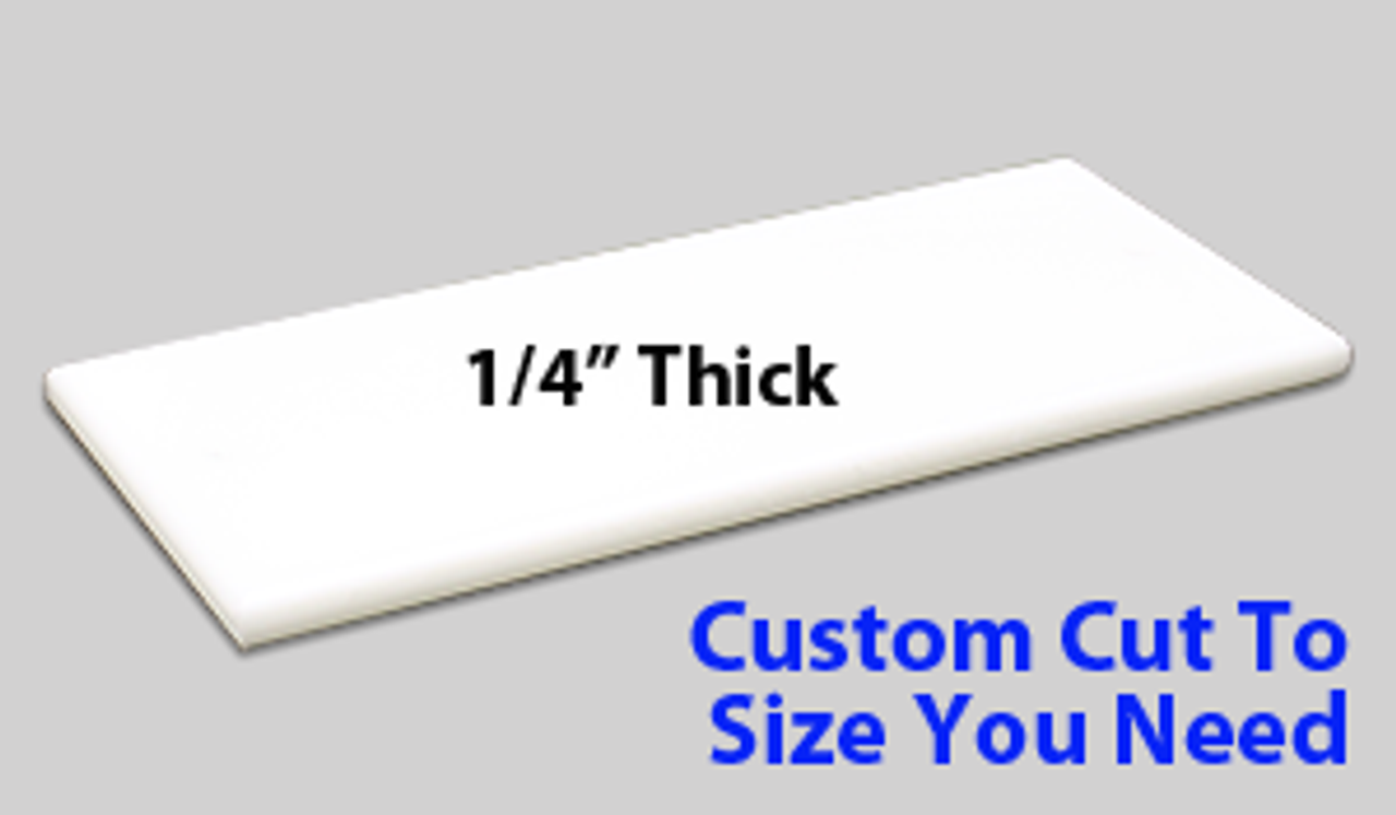 Custom Cutting Board - 1/4 Inch Thick - White